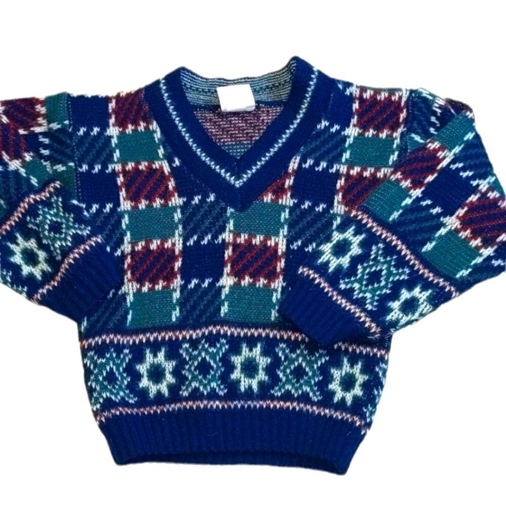 Circo Vintage Y2K soft argyle knitkids sweater size 4